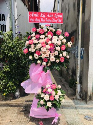 Kệ hoa khai trương - 01